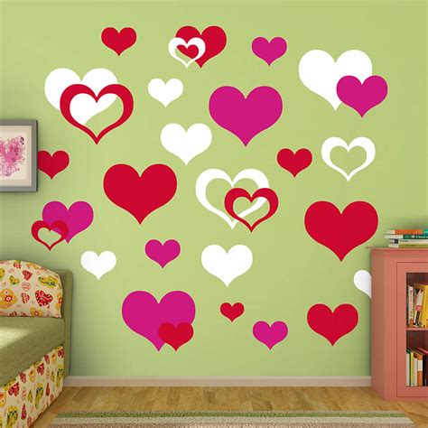 Hearts Wall Decal Shop Fathead For Basic Shapes Decor