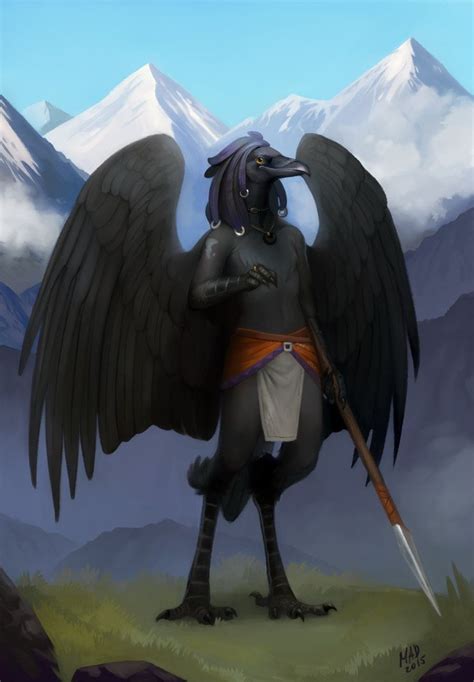 Raven By Demonlife D D Characters Fantasy Characters Fictional Characters Bird People