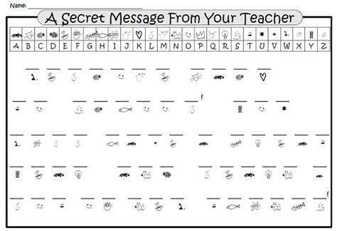 Best Images Of Secret Message Worksheets Printable Secret Code Hot