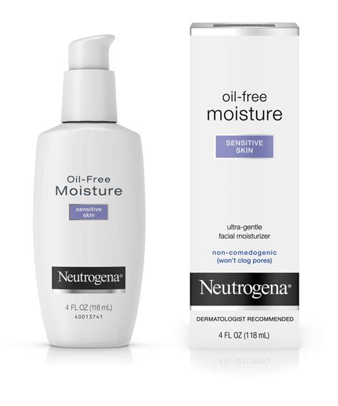 Oil Free Moisture Moisturizer For Sensitive Skin Neutrogena