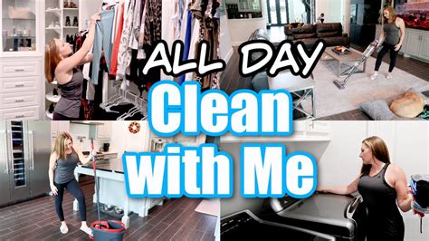 all day clean with me speed cleaning motivation laundry motivation extreme cleaning clean