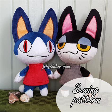Animal Crossing Plush Sewing Pattern Cat Villager Punchy And Rover