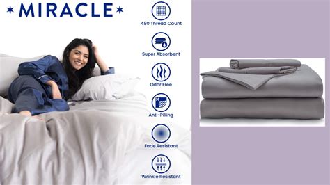 Miracle Sheets Silver Infused To Resist Bacteria Dirt And Germs