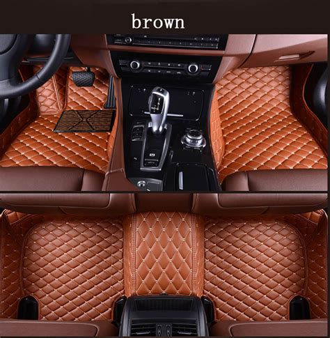 Custom Leather Diamond Car Floor Mats Primitive Performance Auto