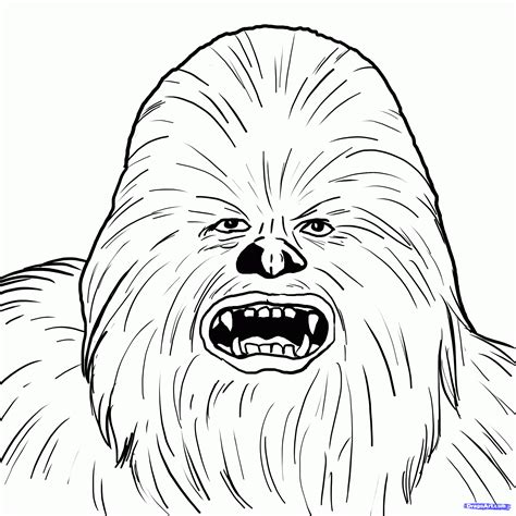 Free Chewbacca Coloring Page, Download Free Chewbacca Coloring Page png