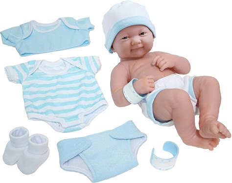 La Newborn Nursery 8 Piece Layette Baby Doll T Set Featuring 14