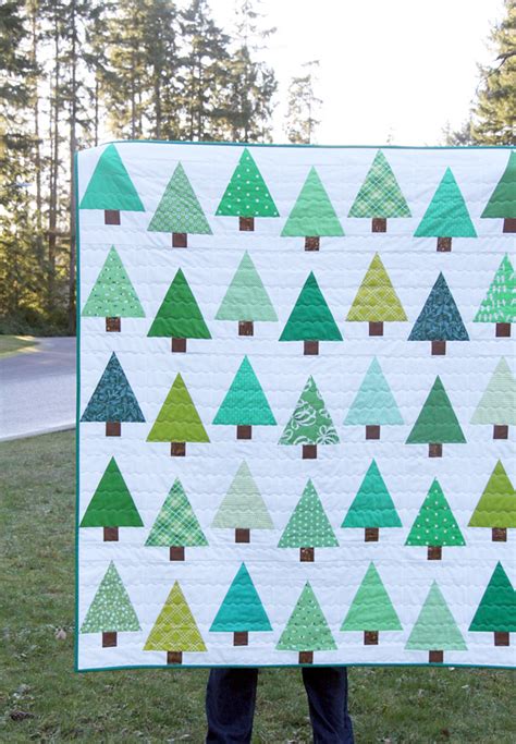 Modern Christmas Tree Quilt Patterns Mypaperbleeds