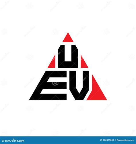 Uev Triangle Letter Logo Design With Triangle Shape Uev Triangle Logo