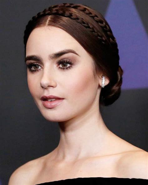 23 Peinados Para Despedir El 2019 Al Estilo De Lily Collins En 2020