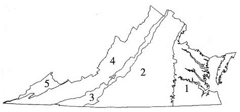 Blank Map Of Virginia And Bordering States Map