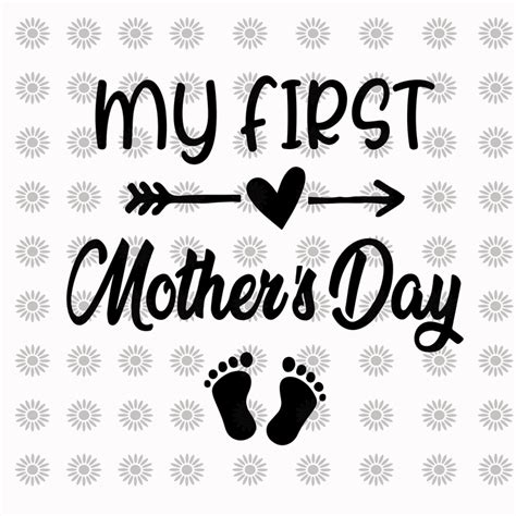 Mom Baby Svg Mommy And Me Svg Our First Mothers Day Layered Svg Cricut