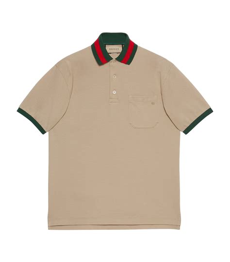 Gucci Cotton Piqué Polo Shirt Harrods US