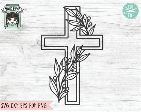 Cross Svg Cut File Religious Svg Cross Png Cross Clipart Etsy
