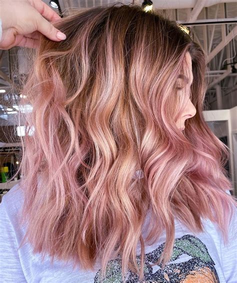 Pink Highlights Rockwellhairstyles