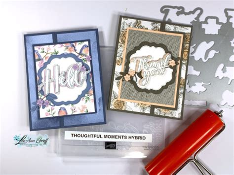 A Unique Fun Fold Card With Thoughtful Moments Hybrid Embossing Folder