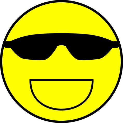 Cool smiley - Openclipart