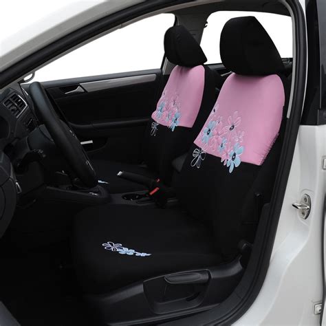 autoyouth car seat covers for women universal fit most cars and airbag compatible pink color