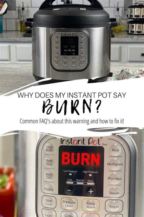Keep in mind that the warning is just that, a cautionary message to let you know that things are heating up, not a declaration that your meal is ruined. What To Do When Your Instant Pot Says Burn + How To Avoid ...