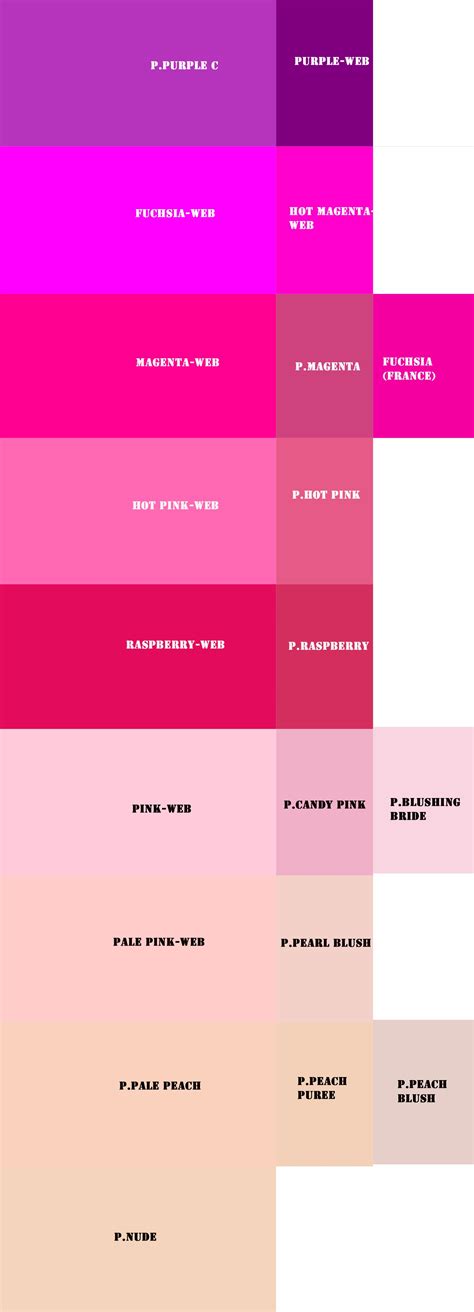 My Pink Pantone P And Web Web References By The Way The Pantone As