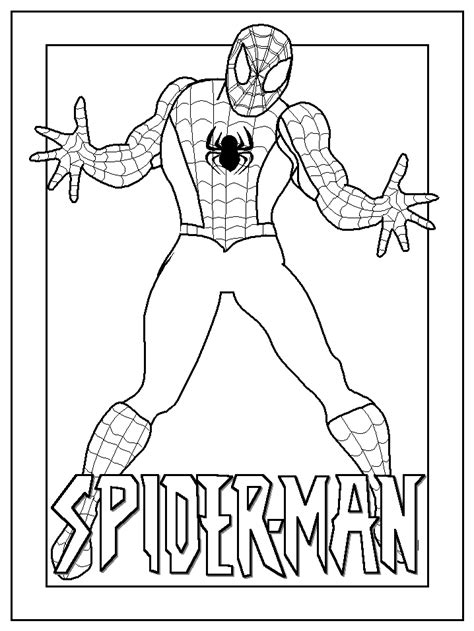 Printable Spiderman Coloring Pages Coloring Home