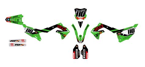 Kx450f Graphics Set An Impression With A Custom Kit Backyard Design Usa