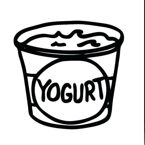 Yogurt Coloring Page At Free Printable Colorings
