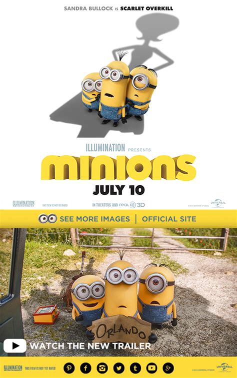 Brand New Minions Movie Trailer And Poster
