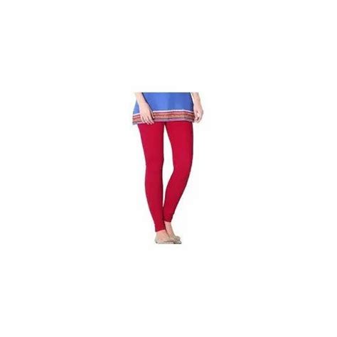 Plain Red Churidar Cotton Lycra Leggings Size Free Size At Rs In North Parganas