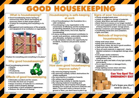 Info Poster Housekeeping Safety Posters