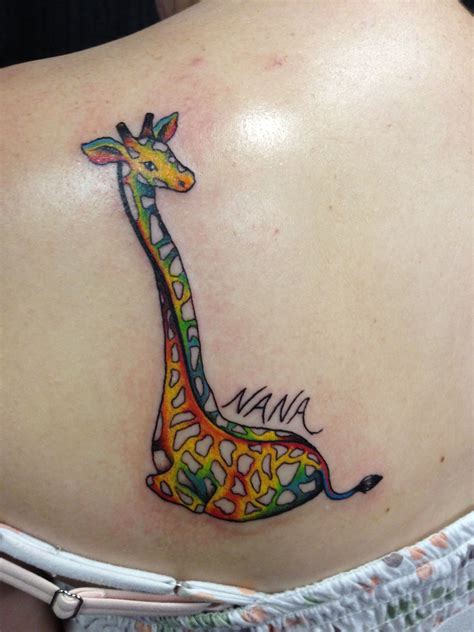 The Giraffe Tattoo I Pinned Awhile Back Now On Me Forever With A Touch