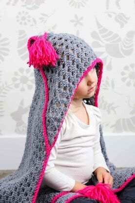 Granny Gives Back Hooded Blanket Crochet Pattern By Jess Coppom Make Do Crew Lovecrafts