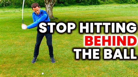 Stop Hitting The Ground Behind The Golf Ball