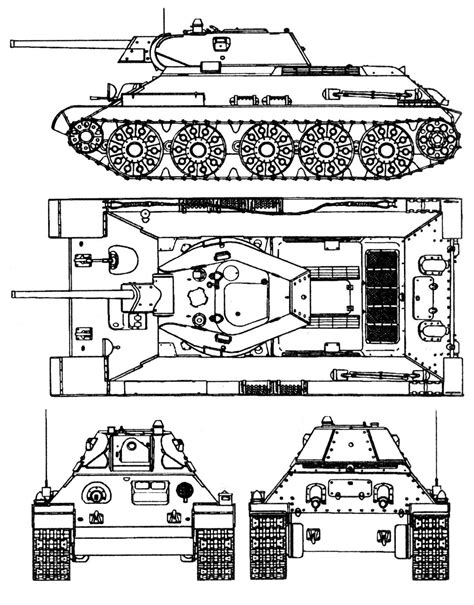 T 3476 Mod1941 Soviet Medium Tank Stz Plant Tank Drawing Army