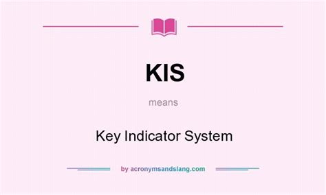 Kis Key Indicator System In Undefined By