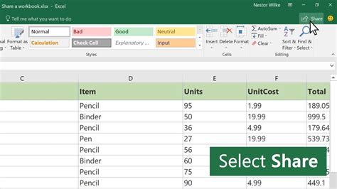 How To Work With Multiple Users On An Excel Worksheet | Times Tables ...