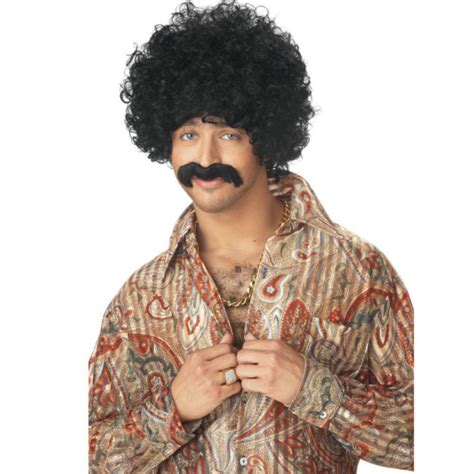 70 S Pornstar Wig And Moustache Costumes Life
