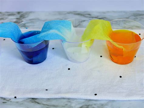 Fun And Easy Rainbow Walking Water Experiment Made In A Pinch