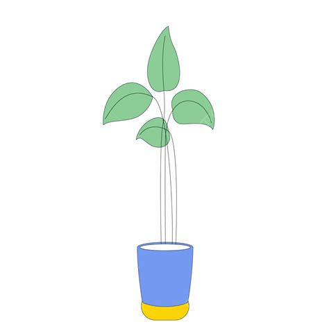 Green Plant Poster Vector Design Images, One Green Plant, Plant, Green