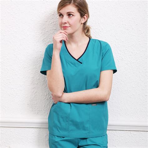 Women Summer Stretch Nurse Uniform Surgical Scrub Sets Sporty Hospital
