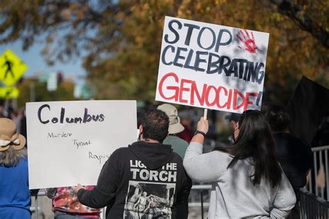 Columbus Day In Pueblo Rep Lauren Boebert Draws Support Protests