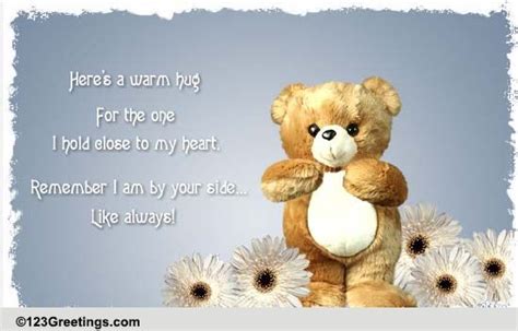 Warm Inspirational Teddy Hugs Free Sympathy And Condolences Ecards 123