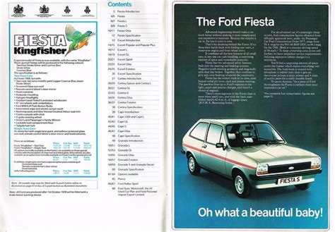 Ford Cars Oct 78 002 003 Fiesta Kingfisher Al Walter Flickr