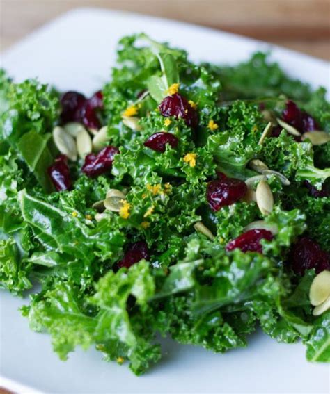 Cranberry Zest Kale Salad Live Simply Natural