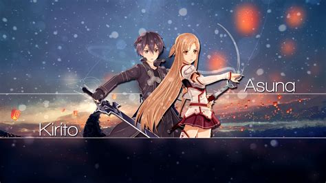 Collection by chelle george • last updated 6 weeks ago. Kirito and Asuna digital wallpaper, Sword Art Online ...