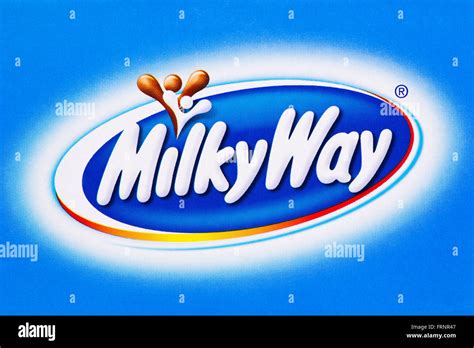 Milky Way Bar Logo Printed On Cardboard Stock Photo 100668071 Alamy