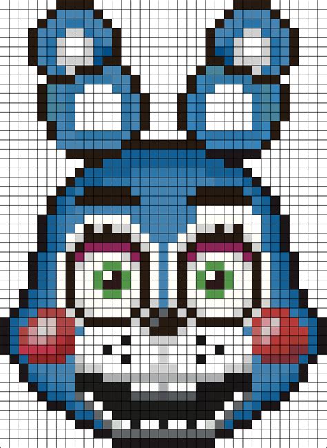 Toy Bonnie Perler Bead Pattern Bead Sprites Characters Fuse Bead