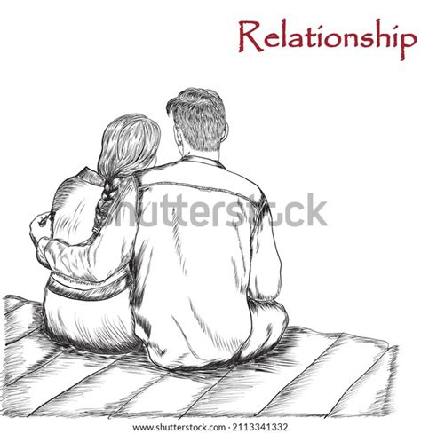 Happy Couple Sketch Photos And Images Shutterstock