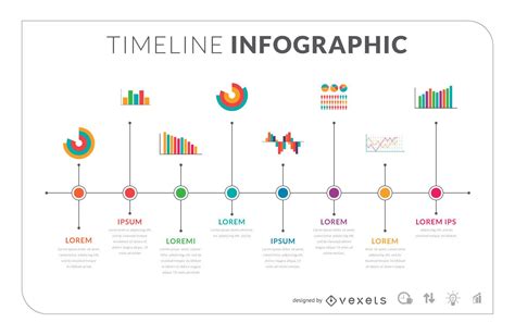 Flat Timeline Infographic Template Vector Download