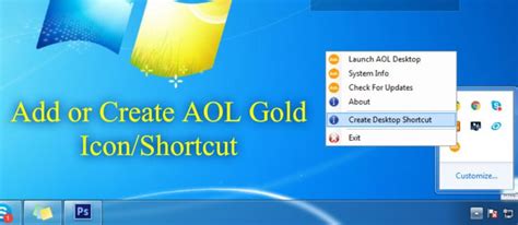 How To Add Or Create Aol Desktop Gold Iconshortcut Icon Ads Shortcut