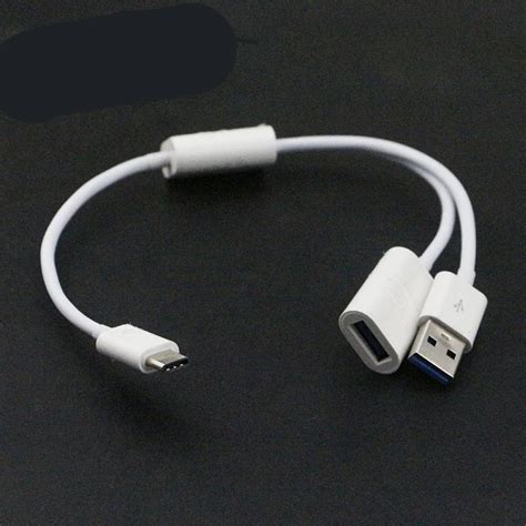 2 In 1 Type C To Usb 31 Female Otg Cable Adapter Type C Data Charging Cord Connector For